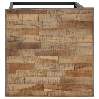 Set Tavolini per Piante 3 pz in Legno di Teak Recuperato | homemem39