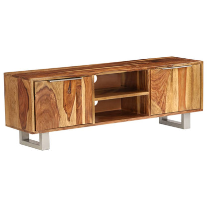 Mobile TV in Acacia Massello con Finitura Ambra 118x30x40 cm - homemem39