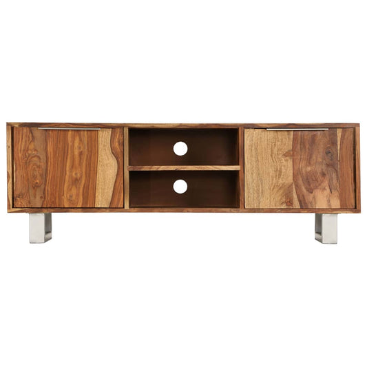 Mobile TV in Acacia Massello con Finitura Ambra 118x30x40 cm - homemem39