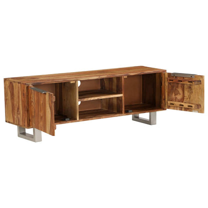 Mobile TV in Acacia Massello con Finitura Ambra 118x30x40 cm - homemem39