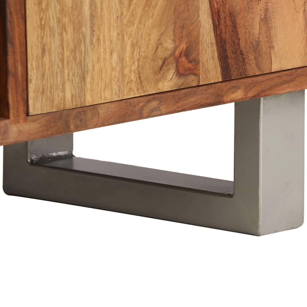 Mobile TV in Acacia Massello con Finitura Ambra 118x30x40 cm - homemem39
