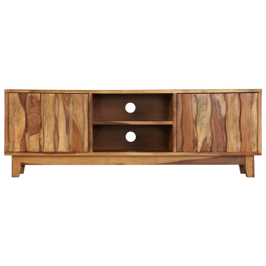 Mobile Porta TV in Legno Massello di Acacia 118x30x40 cm - homemem39