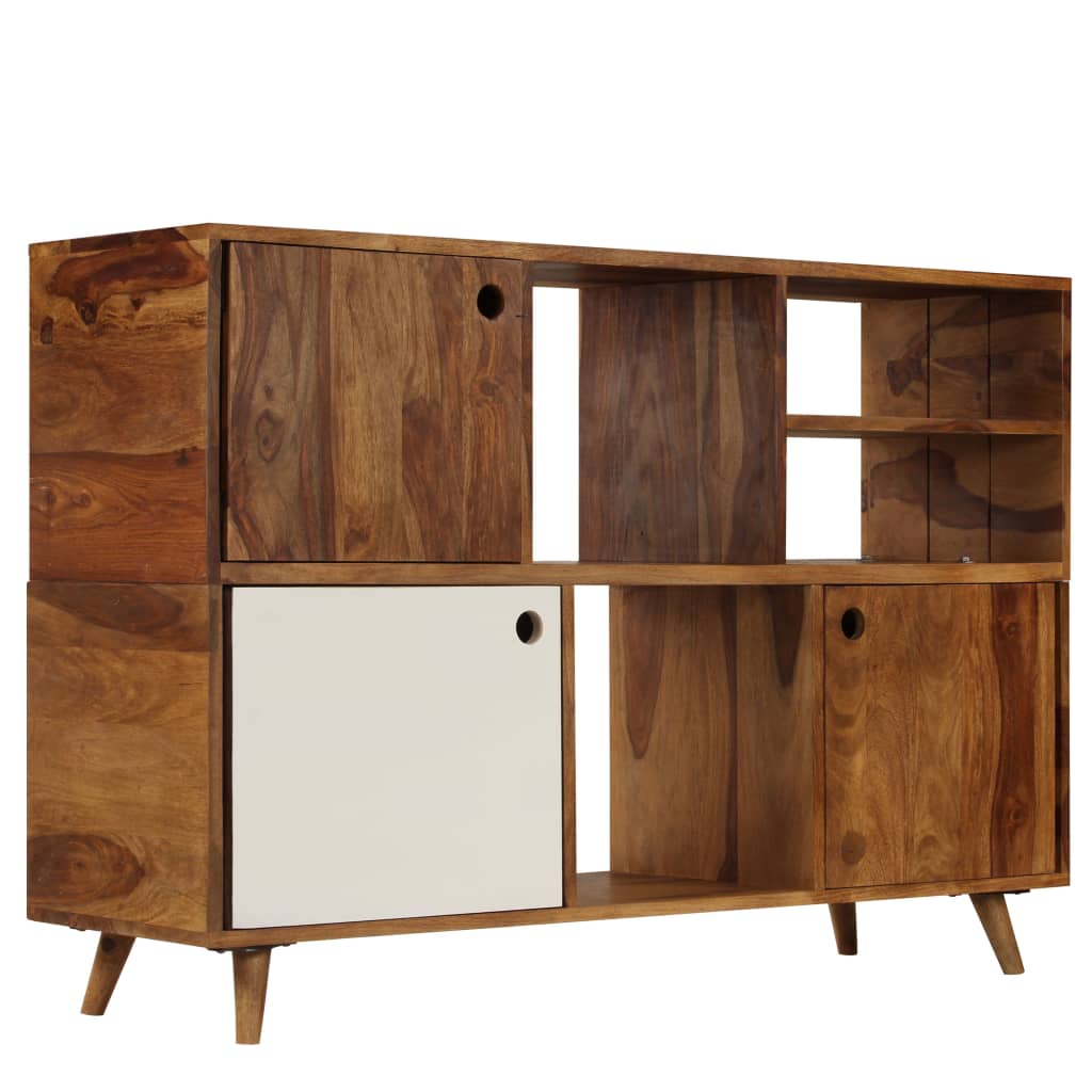 Credenza in Legno Massello di Sheesham 118x35x70 cm