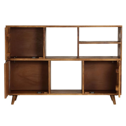 Credenza in Legno Massello di Sheesham 118x35x70 cm