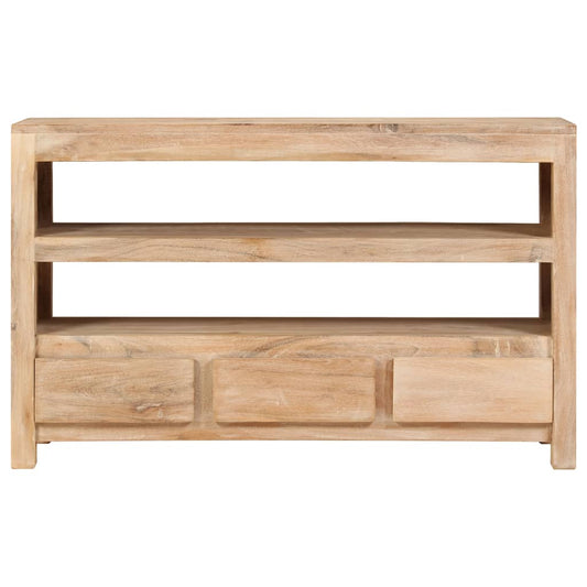 Mobile Porta TV in Legno di Acacia 90x30x55 cm Marrone Chiaro - homemem39
