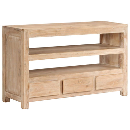 Mobile Porta TV in Legno di Acacia 90x30x55 cm Marrone Chiaro - homemem39