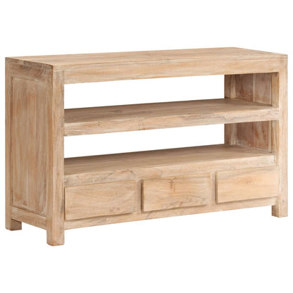 Mobile Porta TV in Legno di Acacia 90x30x55 cm Marrone Chiaro - homemem39