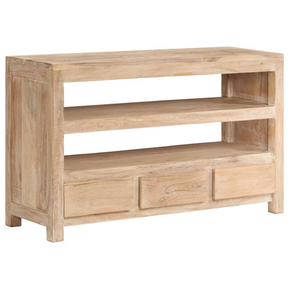 Mobile Porta TV in Legno di Acacia 90x30x55 cm Marrone Chiaro - homemem39