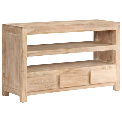 Mobile Porta TV in Legno di Acacia 90x30x55 cm Marrone Chiaro - homemem39