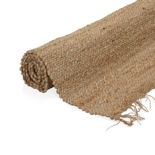 Tappeto in Iuta Intrecciato a Mano 120x180 cm Naturale - homemem39