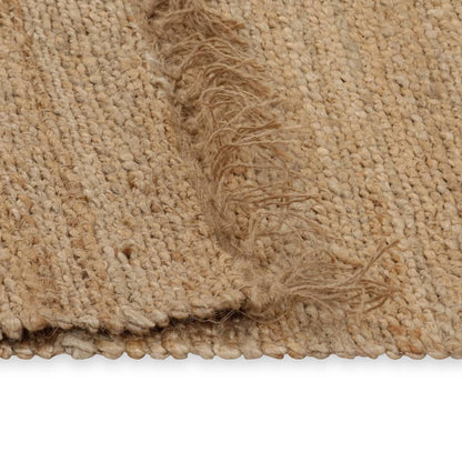 Tappeto in Iuta Intrecciato a Mano 120x180 cm Naturale - homemem39
