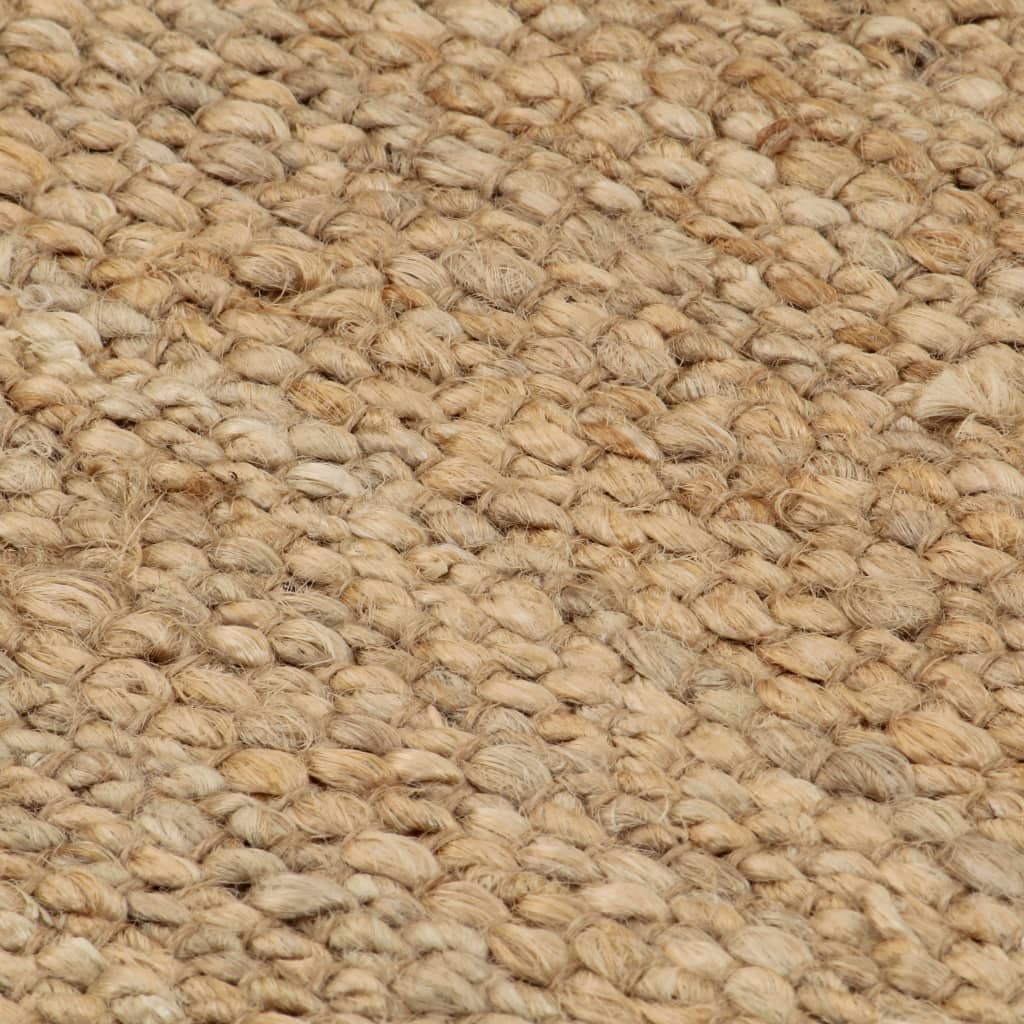 Tappeto in Iuta Intrecciato a Mano 120x180 cm Naturale - homemem39