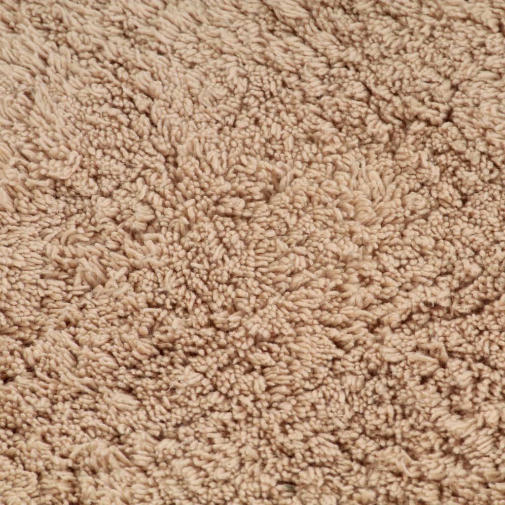 Set Tappetini per Bagno 3 pz in Tessuto Beige | homemem39