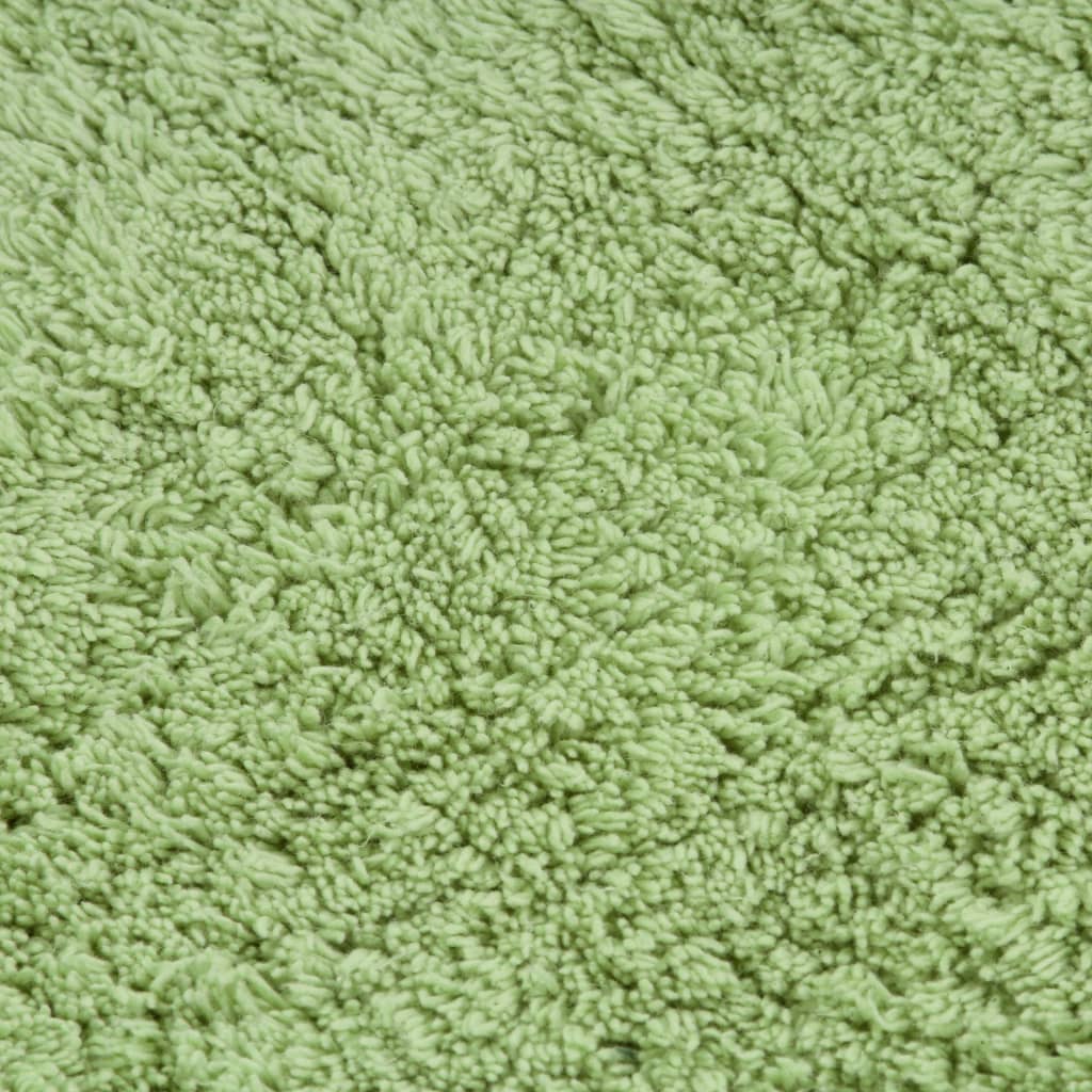 Set Tappetini per Bagno 3 pz in Tessuto Verde | homemem39