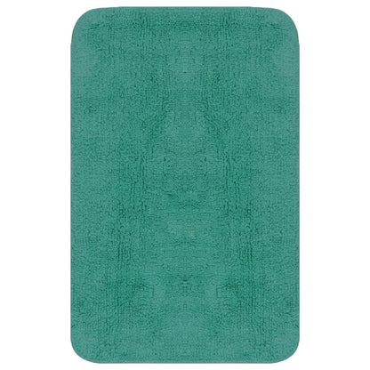 Set Tappetini per Bagno 3 pz in Tessuto Turchese | homemem39