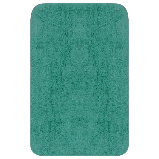 Set Tappetini per Bagno 3 pz in Tessuto Turchese - homemem39