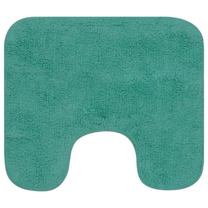Set Tappetini per Bagno 3 pz in Tessuto Turchese | homemem39