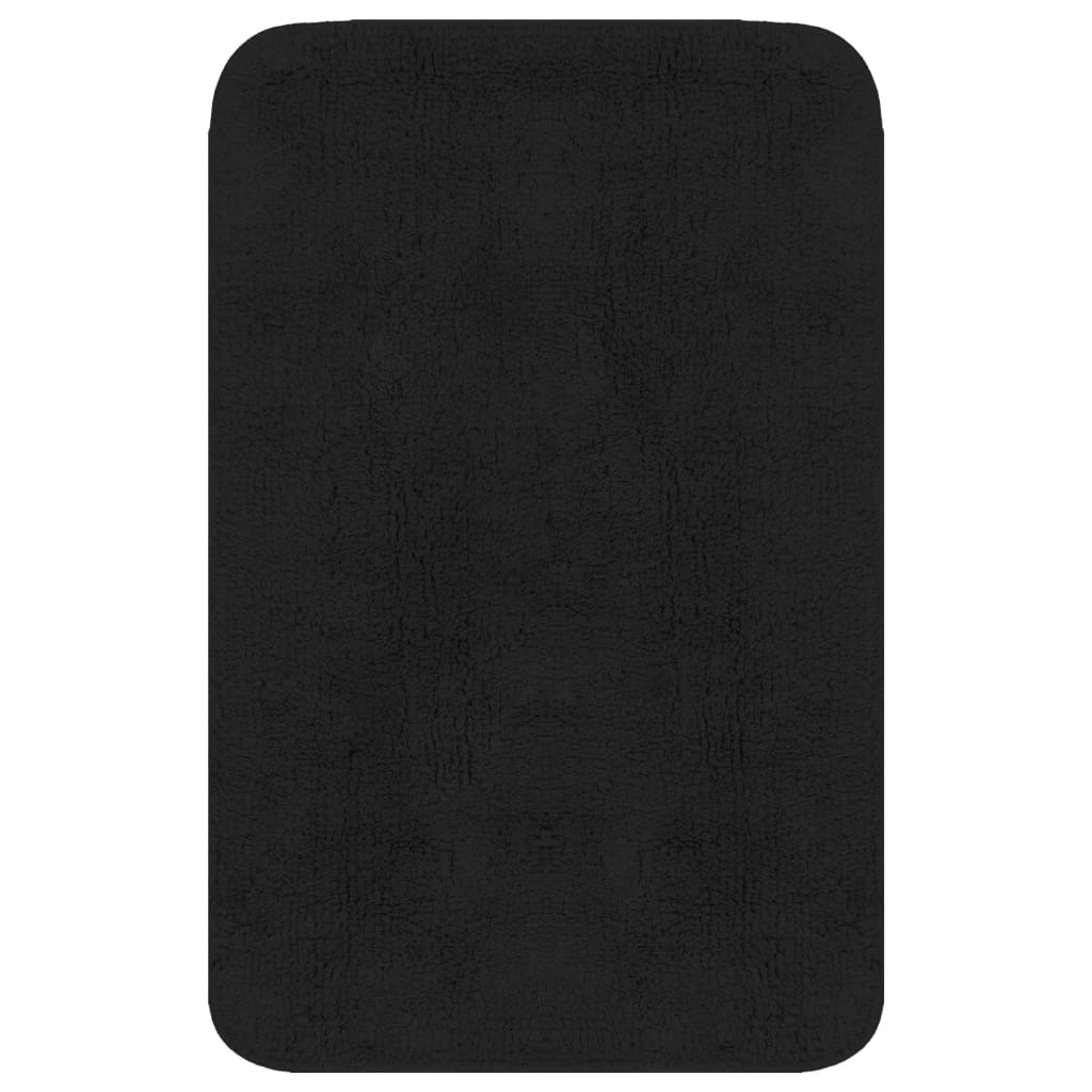 Set Tappetini per Bagno 2 pz in Tessuto Antracite | homemem39