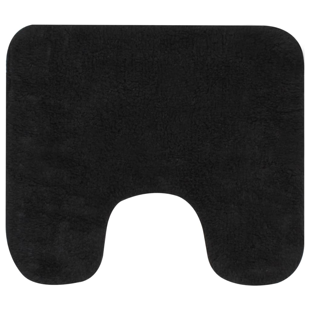 Set Tappetini per Bagno 2 pz in Tessuto Antracite | homemem39