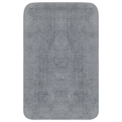 Set Tappetini per Bagno 2 pz in Tessuto Grigio - homemem39