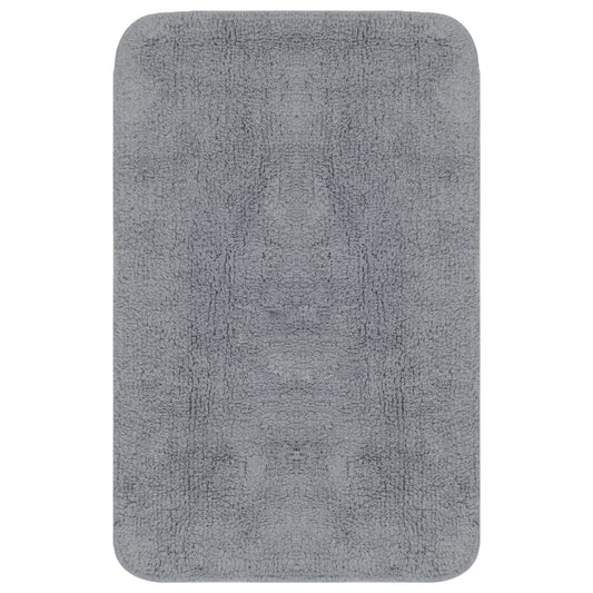 Set Tappetini per Bagno 2 pz in Tessuto Grigio - homemem39