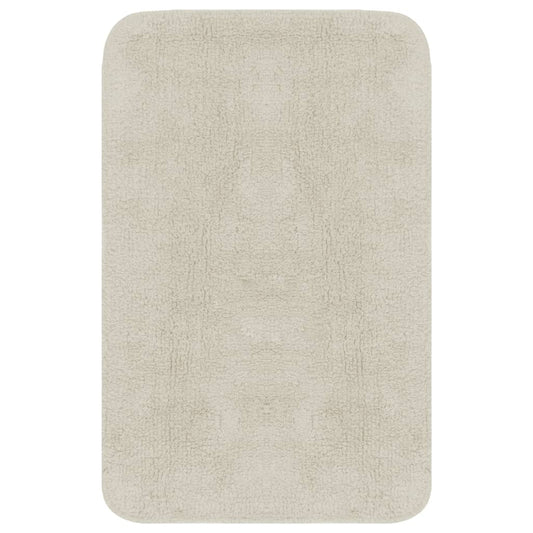 Set Tappetini per Bagno 2 pz in Tessuto Bianco - homemem39