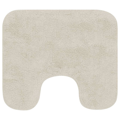 Set Tappetini per Bagno 2 pz in Tessuto Bianco - homemem39