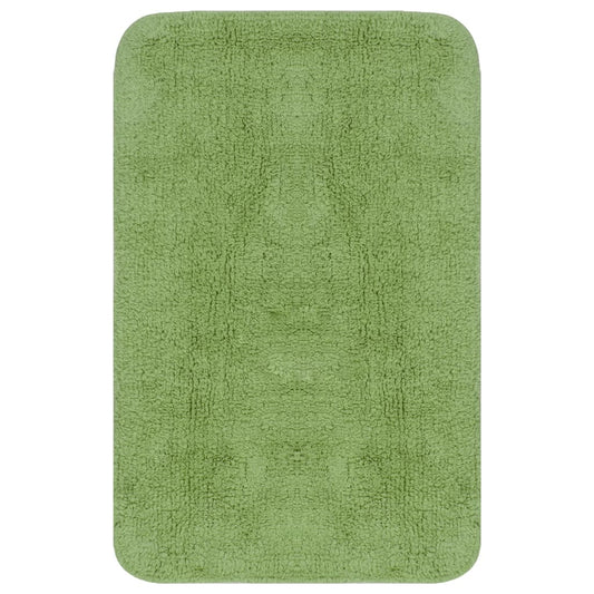 Set Tappetini per Bagno 2 pz in Tessuto Verde - homemem39
