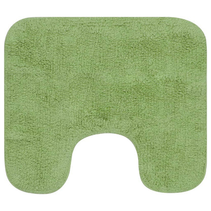 Set Tappetini per Bagno 2 pz in Tessuto Verde - homemem39