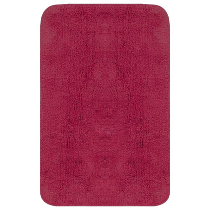 Set Tappetini per Bagno 2 pz in Tessuto Fucsia - homemem39