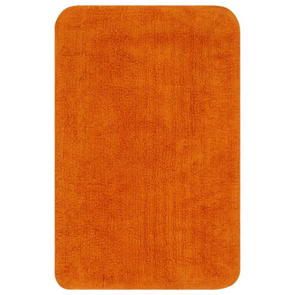 Set Tappetini per Bagno 2 pz in Tessuto Arancione | homemem39