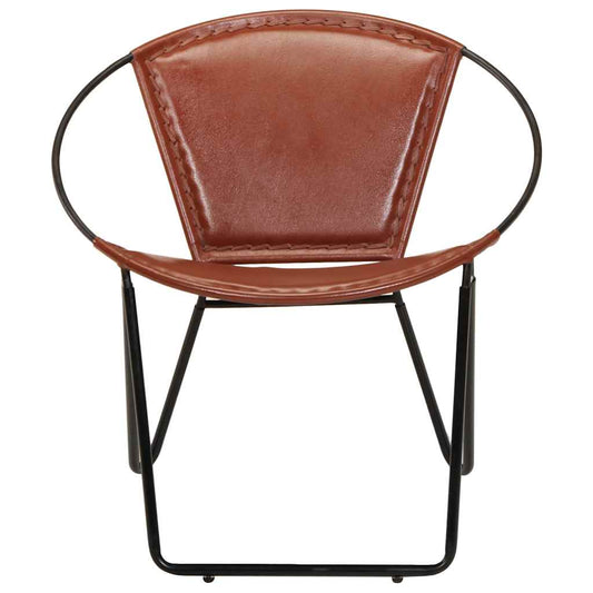 Sedia Marrone in Vera Pelle - homemem39