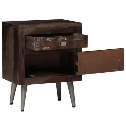 Comodino in Legno Massello di Recupero 40x30x50 cm | homemem39