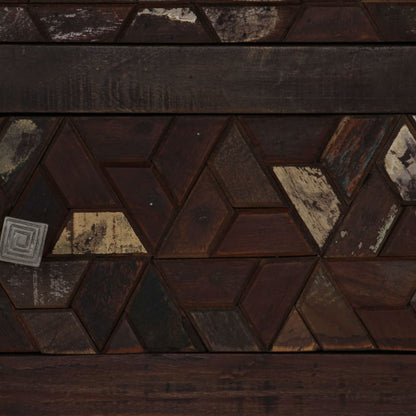 Comodino in Legno Massello di Recupero 40x30x50 cm - homemem39