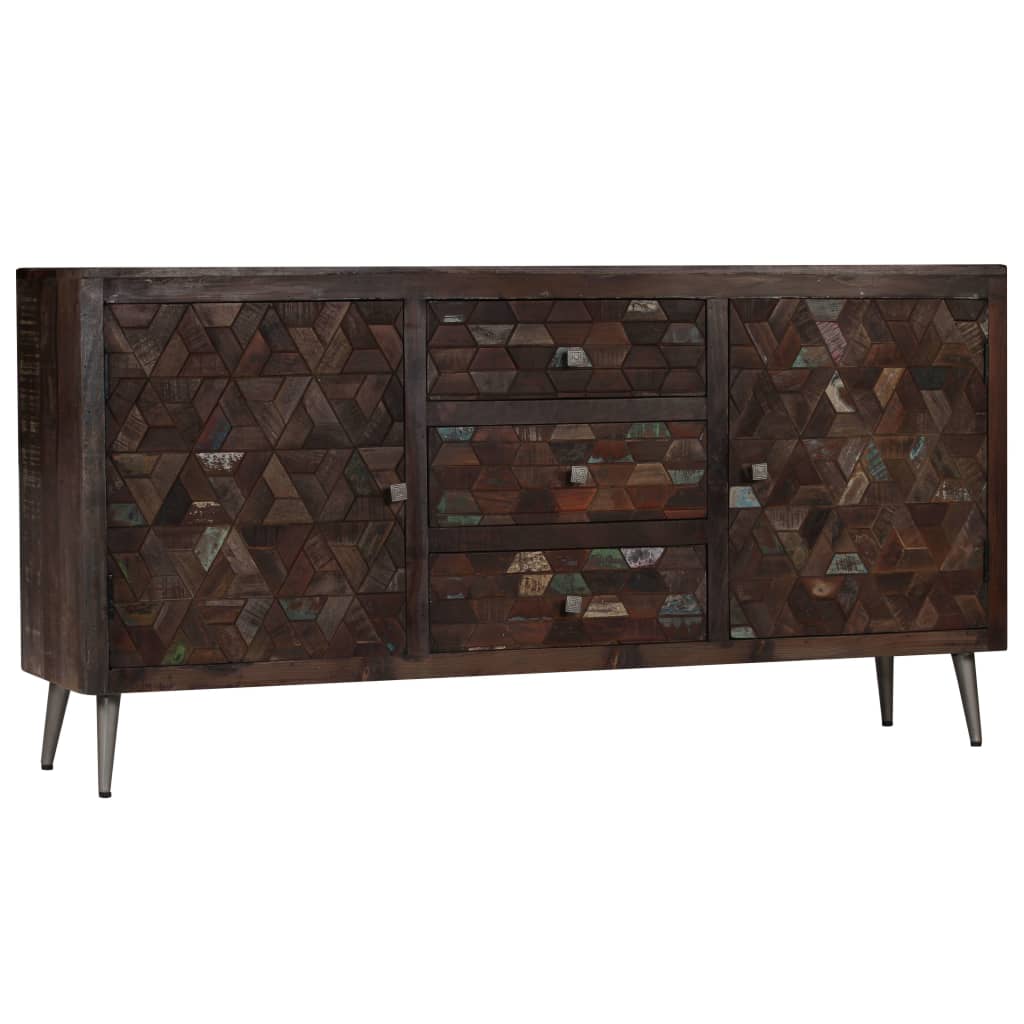 Credenza in Legno Massello di Recupero 160x40x80 cm - homemem39