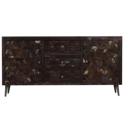 Credenza in Legno Massello di Recupero 160x40x80 cm - homemem39