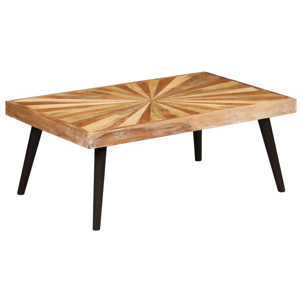 Tavolino da Salotto in Legno Massello di Mango 90x55x36 cm | homemem39