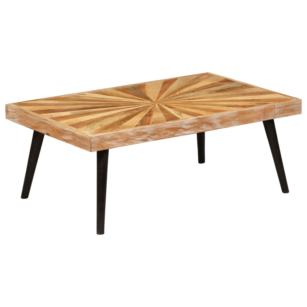 Tavolino da Salotto in Legno Massello di Mango 90x55x36 cm | homemem39