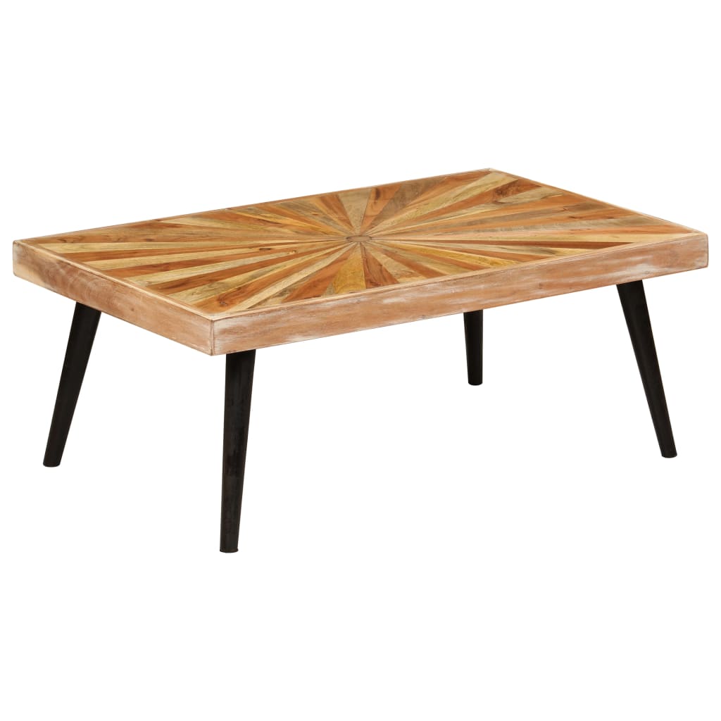 Tavolino da Salotto in Legno Massello di Mango 90x55x36 cm | homemem39