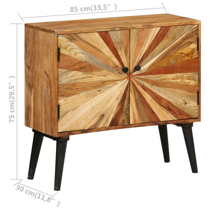Credenza in Legno Massello di Mango 85x30x75 cm