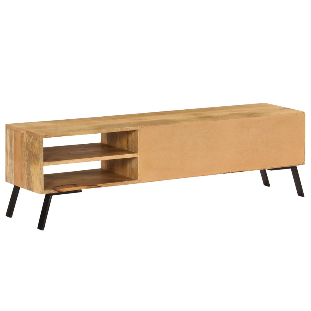 Mobile Porta TV in Legno Massello di Mango 140x30x40 cm - homemem39
