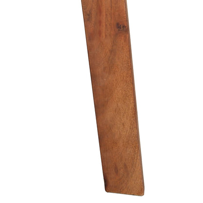 Sgabelli da Bar 2 pz in Vera Pelle e Legno Massello di Acacia | homemem39