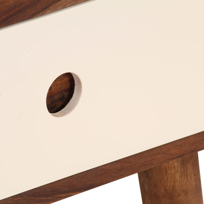 Comodino in Legno Massello di Acacia 45x30x45 cm - homemem39
