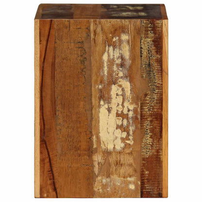 Sgabello in Legno Massello di Recupero 40x30x40 cm