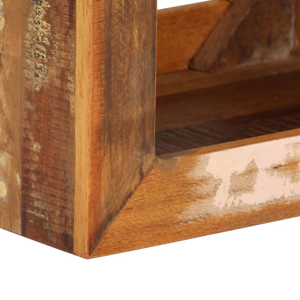 Sgabello in Legno Massello di Recupero 40x30x40 cm - homemem39