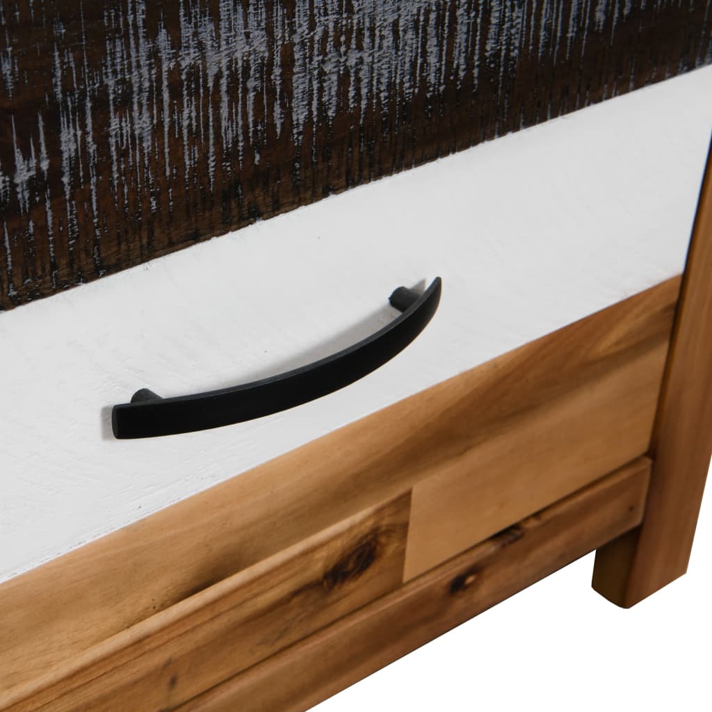 Tavolino da Salotto in Legno Massello d'Acacia 90x50x37,5 cm | homemem39