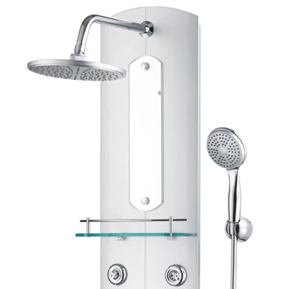 Pannello Doccia 25x43x120 cm Argento - homemem39
