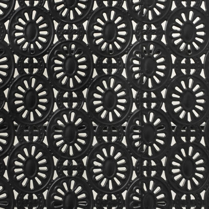 Tavolino da Salotto Pieghevole Vintage Metallo 100x50x45cm Nero