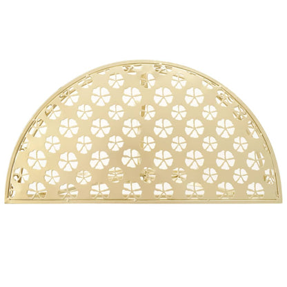 Tavolino Vintage in Metallo Semicircolare 72x36x74 cm Oro - homemem39