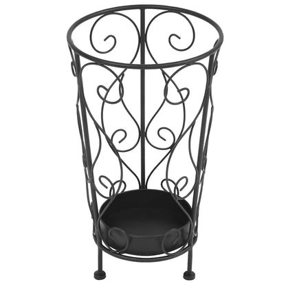 Portaombrelli Stile Vintage Metallo 26x46 cm Nero | homemem39